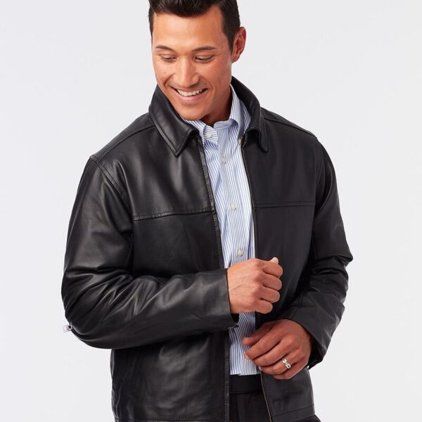 Napa Leather Driving Jacket Thumbnail
